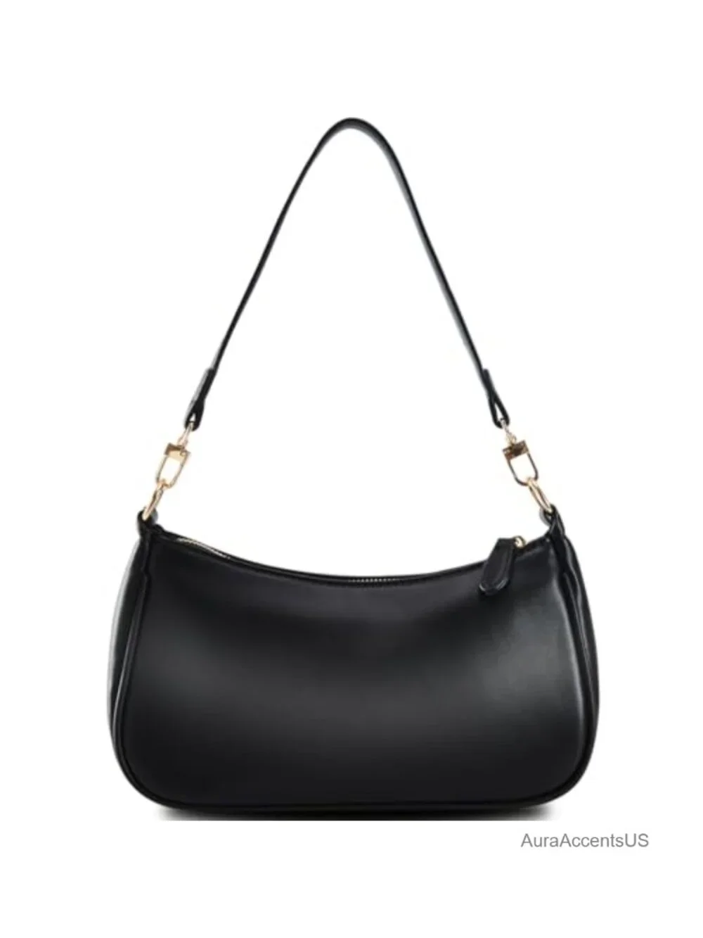 Small Crescent Shoulder Bag Vegan Leather Crossbody Hobo Purse